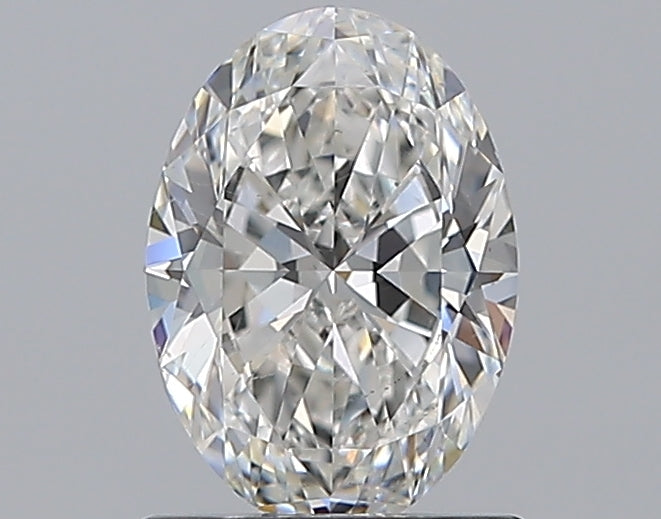 1.03 Carat Oval Natural Diamond with  Cut Diamond in 14KT  view 1
