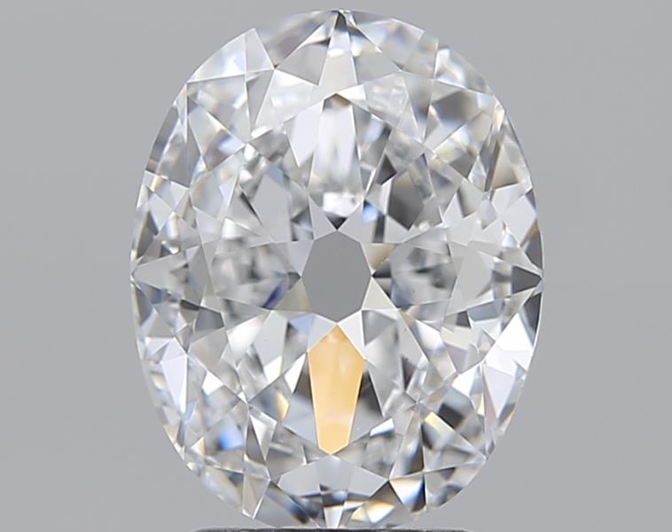 2.51 Carat Oval Natural Diamond with  Cut Diamond in 14KT  view 1
