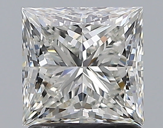 1.5 Carat Princess Natural Diamond with  Cut Diamond in 14KT  view 1
