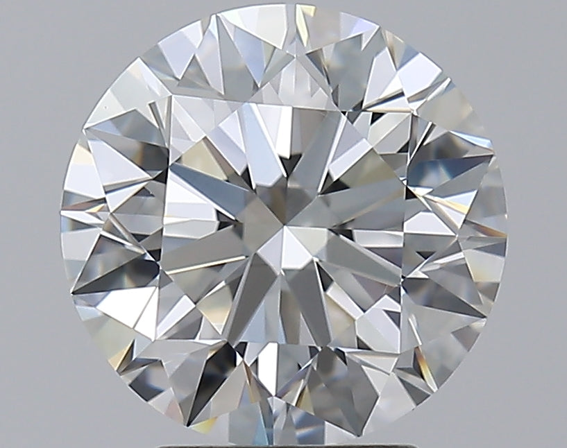 3.52 Carat Round Natural Diamond with  Cut Diamond in 14KT  view 1
