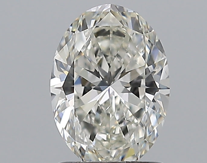 1.21 Carat Oval Natural Diamond with  Cut Diamond in 14KT  view 1
