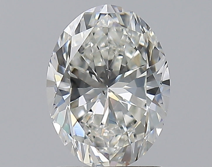 1.52 Carat Oval Natural Diamond with  Cut Diamond in 14KT  view 1
