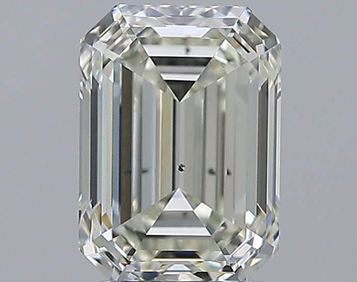 2.21 Carat Emerald Natural Diamond with  Cut Diamond in 14KT  view 1
