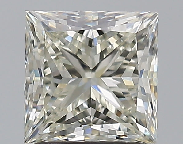 1.7 Carat Princess Natural Diamond with  Cut Diamond in 14KT  view 1
