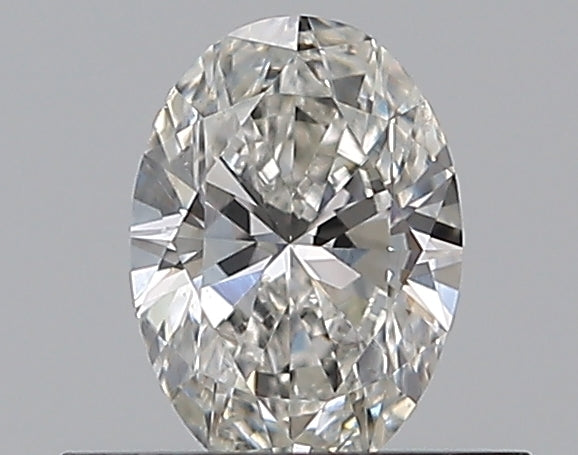 0.33 Carat Oval Natural Diamond with  Cut Diamond in 14KT  view 1
