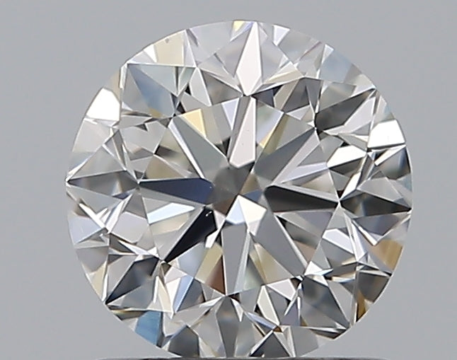 1.0 Carat Round Natural Diamond with  Cut Diamond in 14KT  view 1
