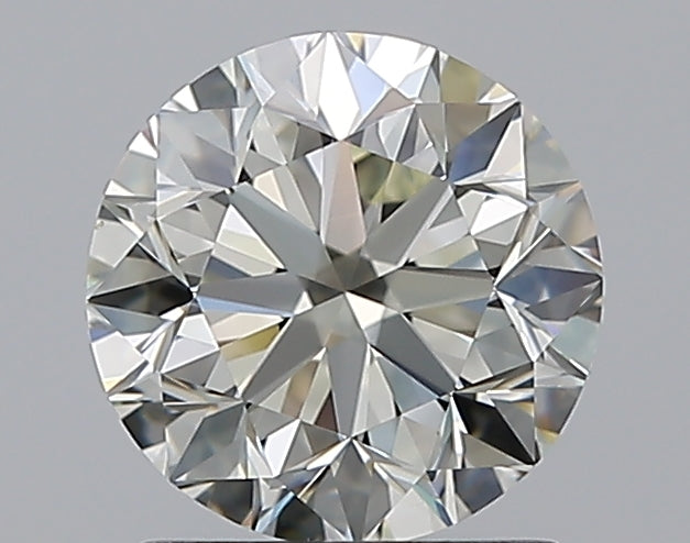 1.51 Carat Round Natural Diamond with  Cut Diamond in 14KT  view 1

