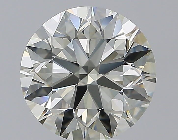 3.21 Carat Round Natural Diamond with  Cut Diamond in 14KT  view 1
