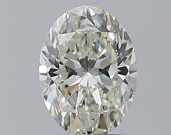 1.5 Carat Oval Natural Diamond with  Cut Diamond in 14KT  view 1
