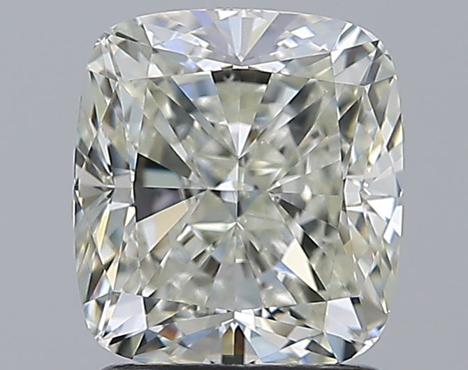 2.0 Carat Cushion Natural Diamond with  Cut Diamond in 14KT  view 1
