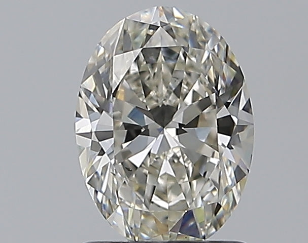 1.2 Carat Oval Natural Diamond with  Cut Diamond in 14KT  view 1
