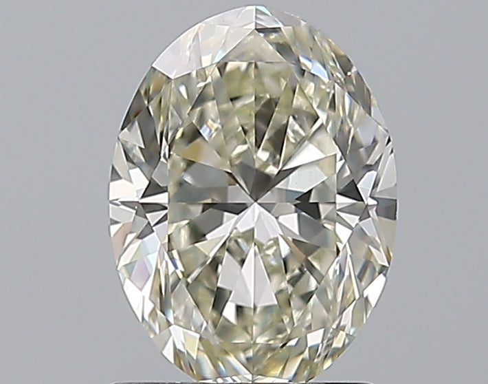 1.51 Carat Oval Natural Diamond with  Cut Diamond in 14KT  view 1
