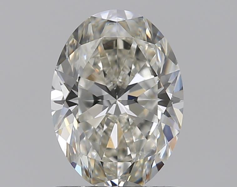 1.0 Carat Oval Natural Diamond with  Cut Diamond in 14KT  view 1
