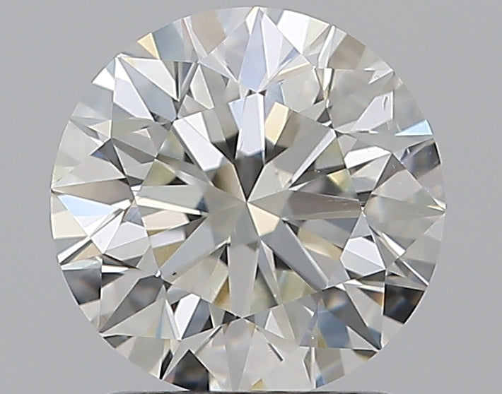 1.5 Carat Round Natural Diamond with  Cut Diamond in 14KT  view 1
