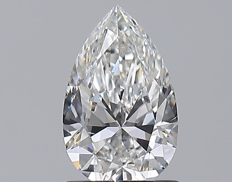 1.0 Carat Pear Natural Diamond with  Cut Diamond in 14KT  view 1
