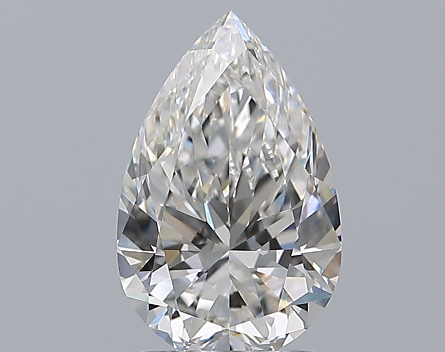 1.71 Carat Pear Natural Diamond with  Cut Diamond in 14KT  view 1
