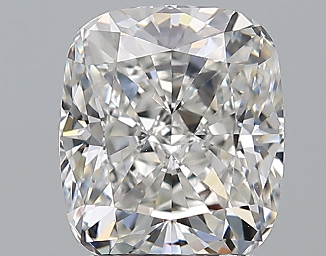2.2 Carat Cushion Natural Diamond with  Cut Diamond in 14KT  view 1
