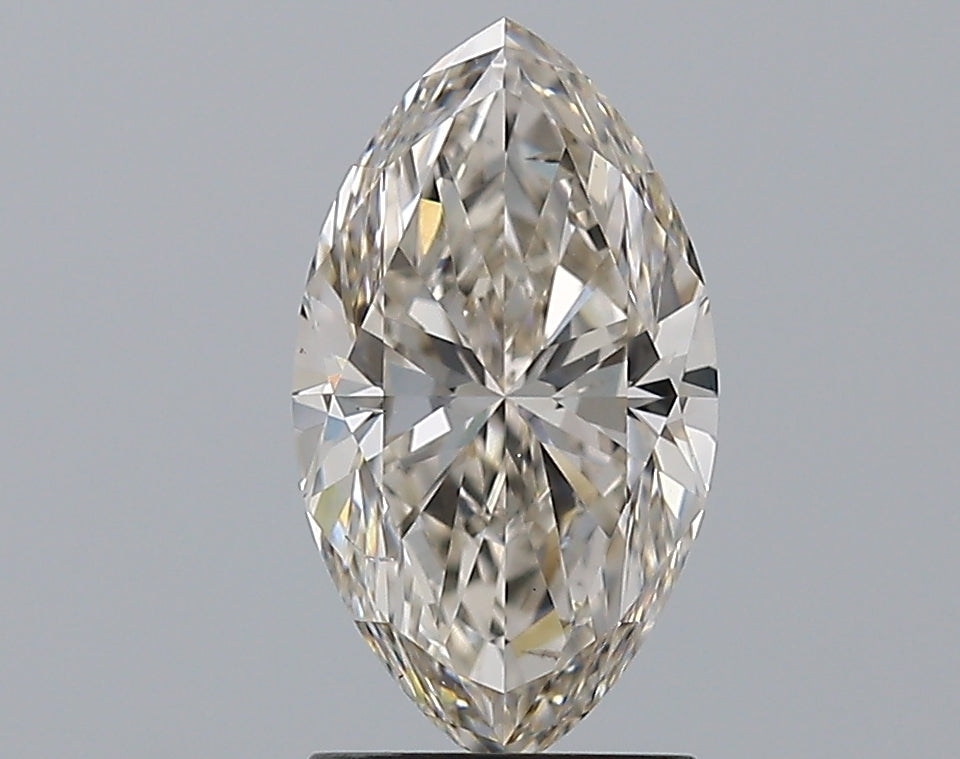 2.01 Carat Marquise Natural Diamond with  Cut Diamond in 14KT  view 1
