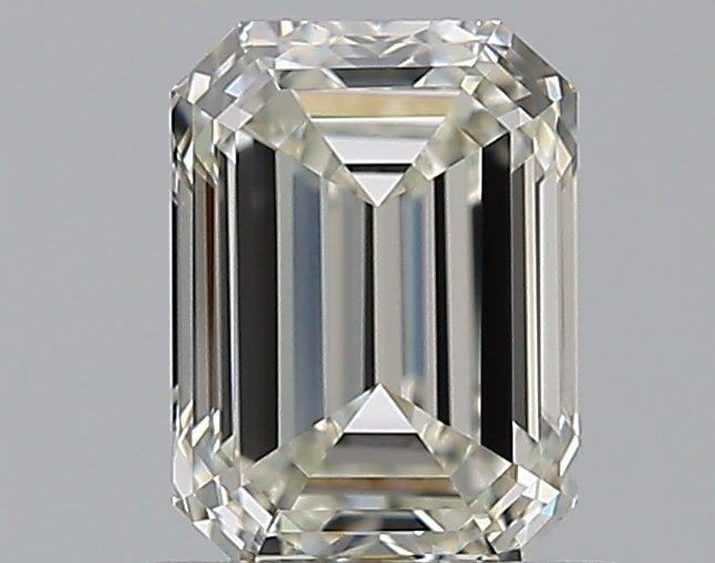 0.9 Carat Emerald Natural Diamond with  Cut Diamond in 14KT  view 1
