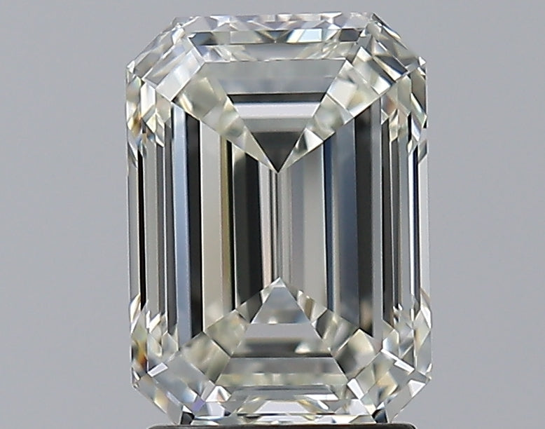 2.5 Carat Emerald Natural Diamond with  Cut Diamond in 14KT  view 1

