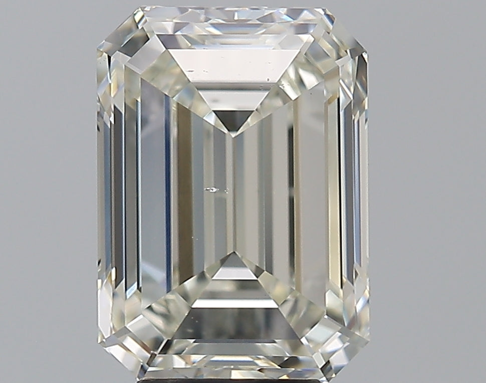 5.0 Carat Emerald Natural Diamond with  Cut Diamond in 14KT  view 1
