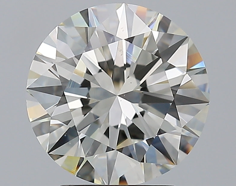 3.0 Carat Round Natural Diamond with  Cut Diamond in 14KT  view 1
