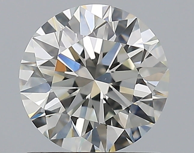 1.01 Carat Round Natural Diamond with  Cut Diamond in 14KT  view 1
