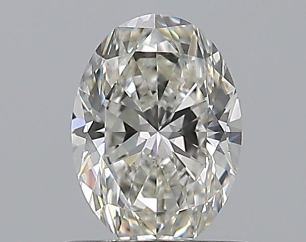 0.8 Carat Oval Natural Diamond with  Cut Diamond in 14KT  view 1
