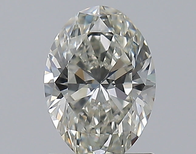 1.0 Carat Oval Natural Diamond with  Cut Diamond in 14KT  view 1
