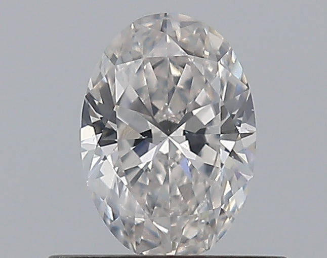 0.43 Carat Oval Natural Diamond with  Cut Diamond in 14KT  view 1
