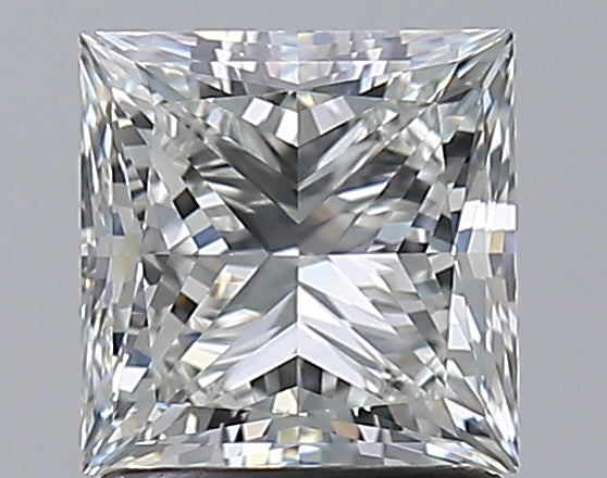 1.5 Carat Princess Natural Diamond with  Cut Diamond in 14KT  view 1
