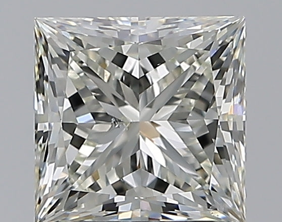 2.02 Carat Princess Natural Diamond with  Cut Diamond in 14KT  view 1
