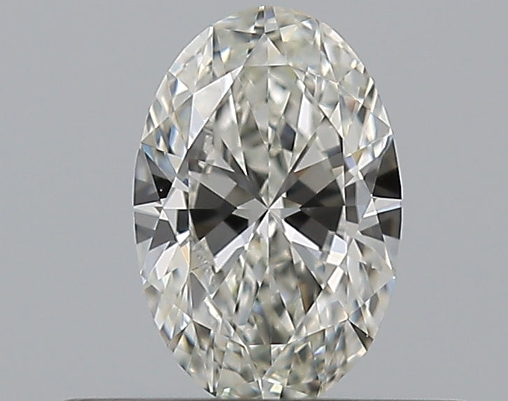 0.35 Carat Oval Natural Diamond with  Cut Diamond in 14KT  view 1
