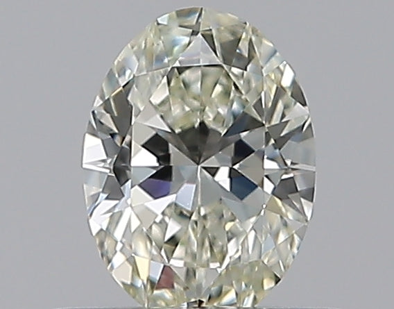 0.41 Carat Oval Natural Diamond with  Cut Diamond in 14KT  view 1

