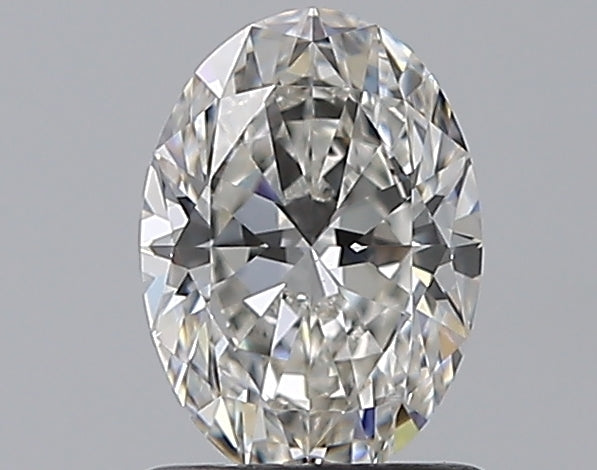 1.02 Carat Oval Natural Diamond with  Cut Diamond in 14KT  view 1
