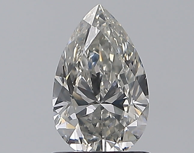 1.0 Carat Pear Natural Diamond with  Cut Diamond in 14KT  view 1
