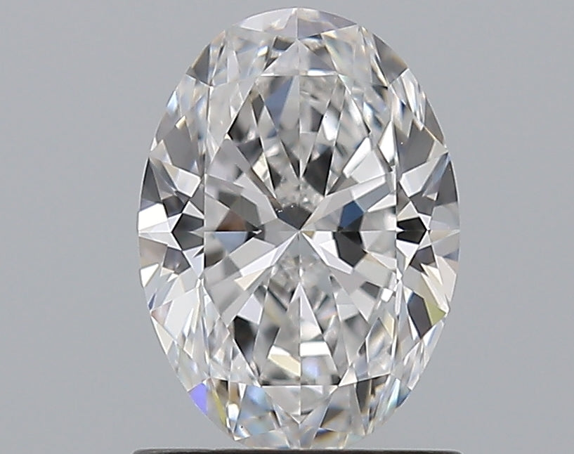 1.08 Carat Oval Natural Diamond with  Cut Diamond in 14KT  view 1
