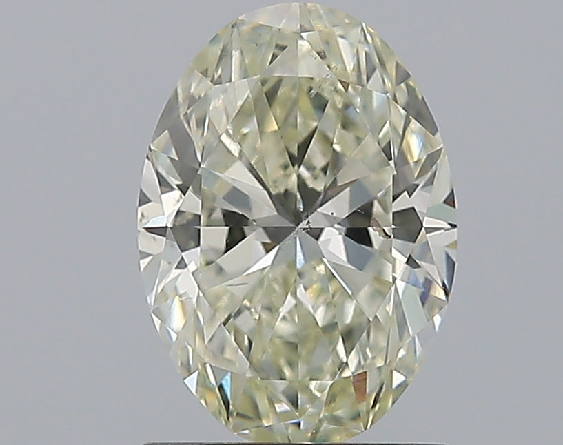 1.25 Carat Oval Natural Diamond with  Cut Diamond in 14KT  view 1
