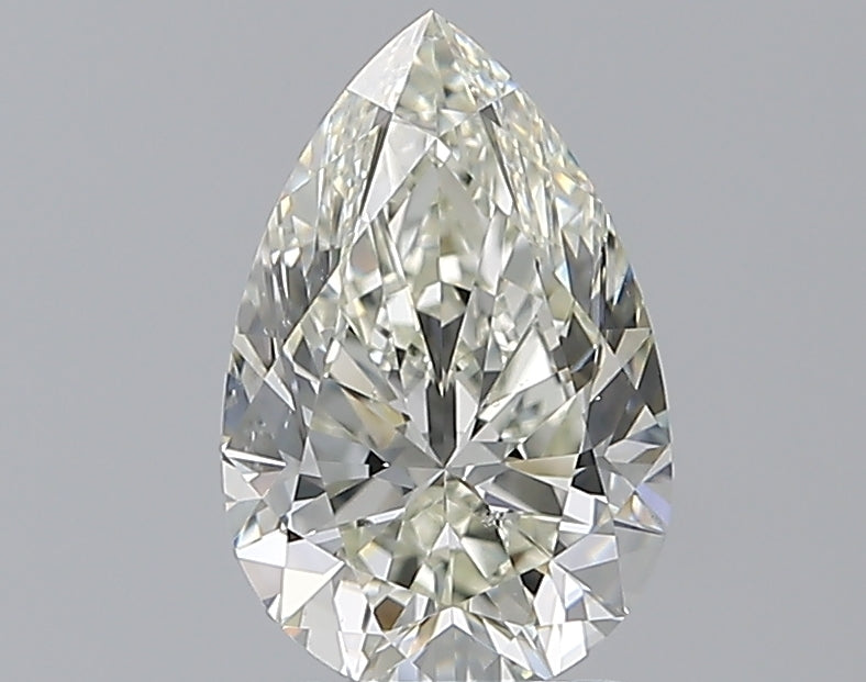 2.02 Carat Pear Natural Diamond with  Cut Diamond in 14KT  view 1

