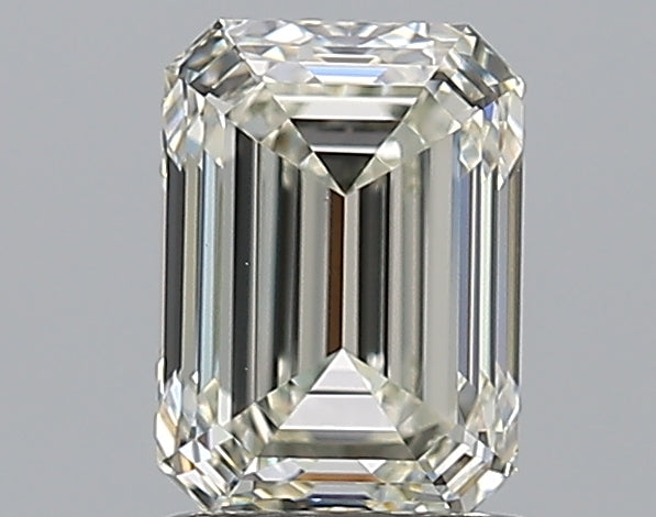 1.2 Carat Emerald Natural Diamond with  Cut Diamond in 14KT  view 1
