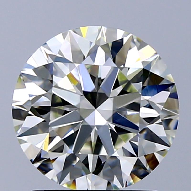 1.7 Carat Round Natural Diamond with  Cut Diamond in 14KT  view 1
