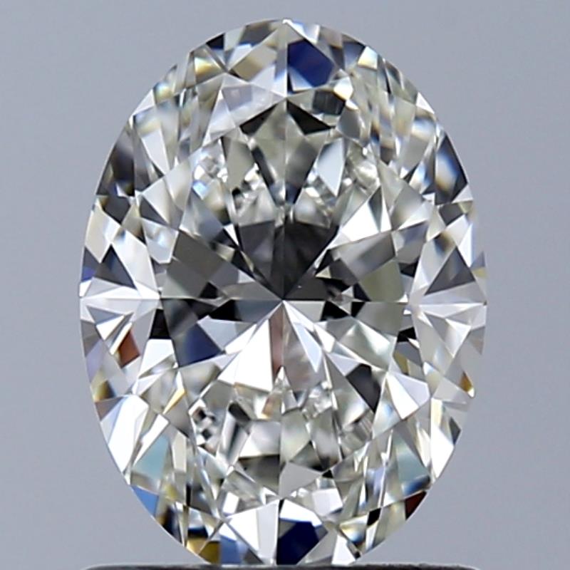 1.01 Carat Oval Natural Diamond with  Cut Diamond in 14KT  view 1
