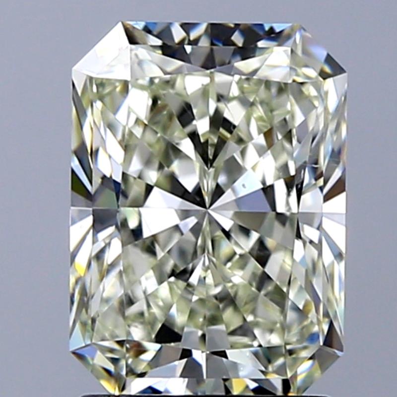 2.01 Carat Radiant Natural Diamond with  Cut Diamond in 14KT  view 1
