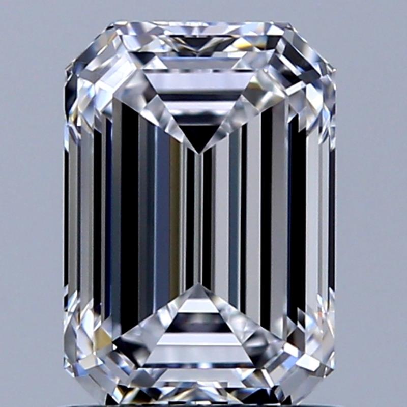 1.05 Carat Emerald Natural Diamond with  Cut Diamond in 14KT  view 1

