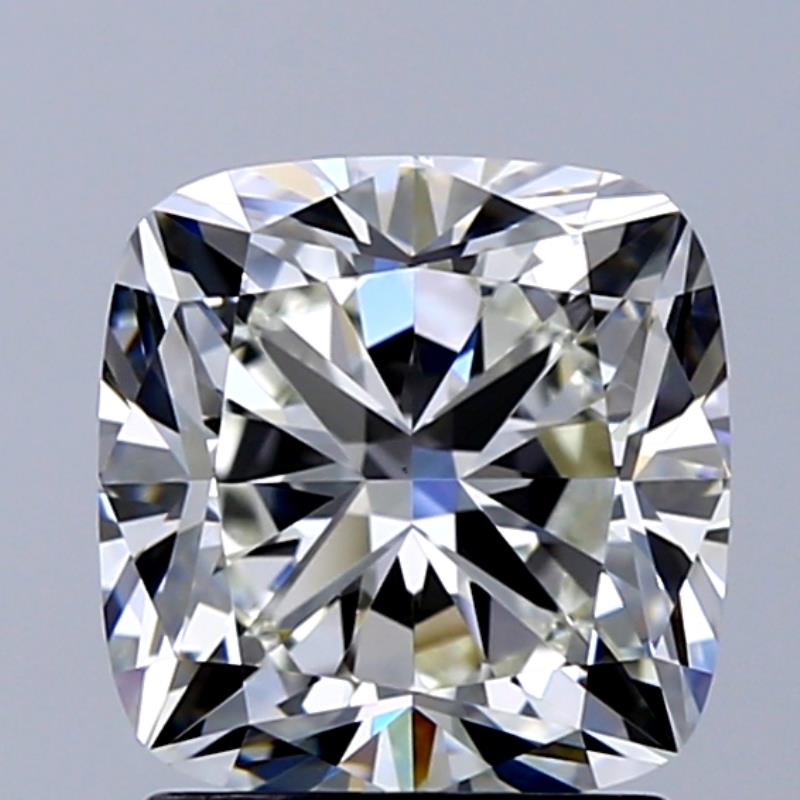 2.02 Carat Cushion Natural Diamond with  Cut Diamond in 14KT  view 1
