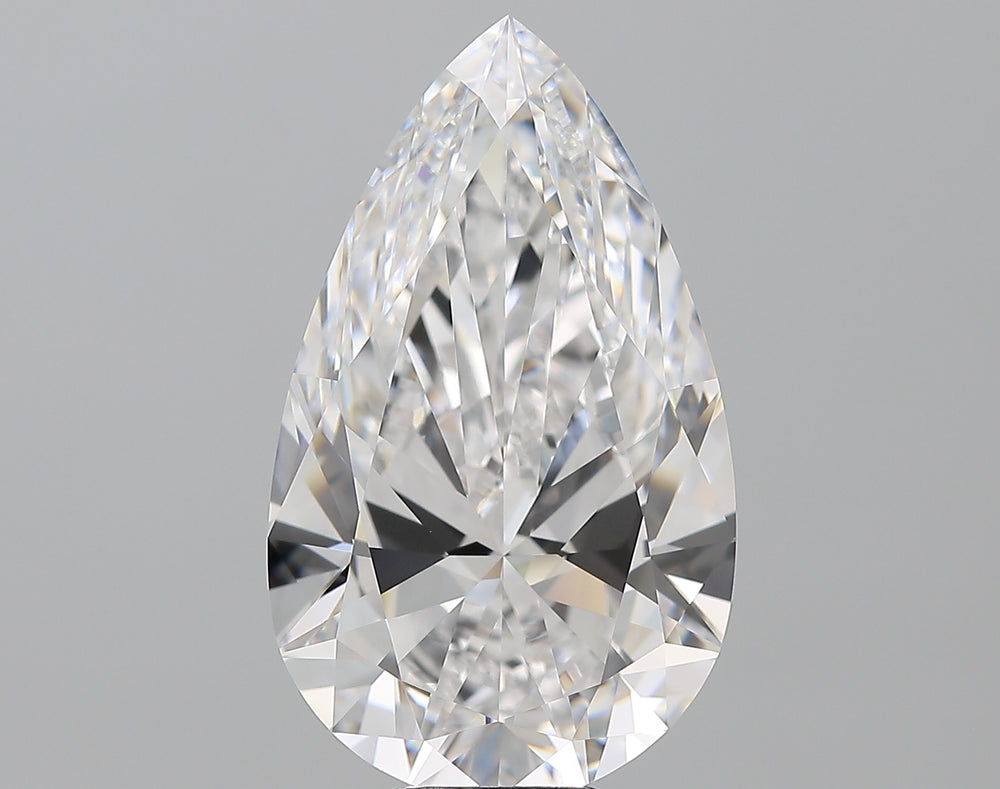 10.5 Carat Pear Natural Diamond with  Cut Diamond in 14KT  view 1
