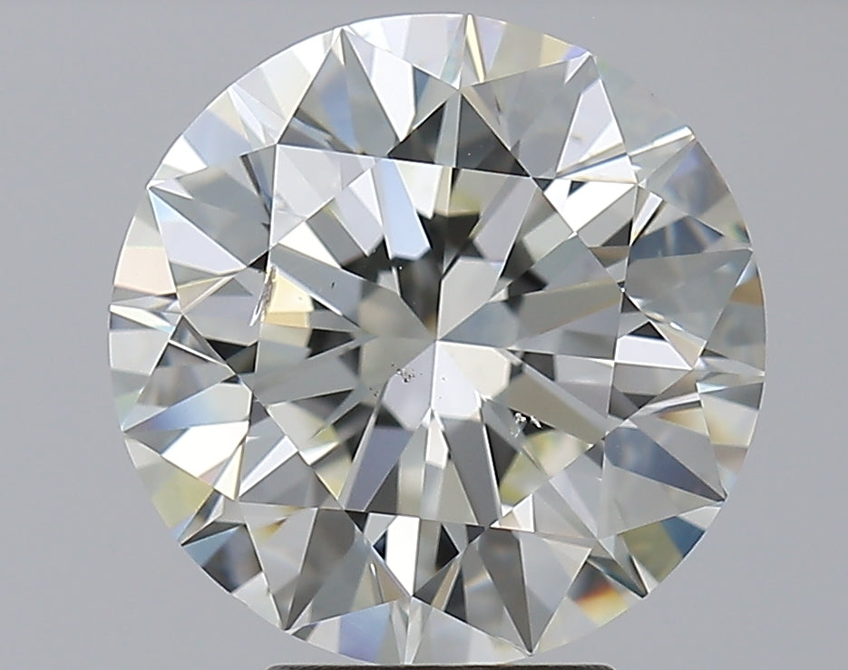 5.01 Carat Round Natural Diamond with  Cut Diamond in 14KT  view 1
