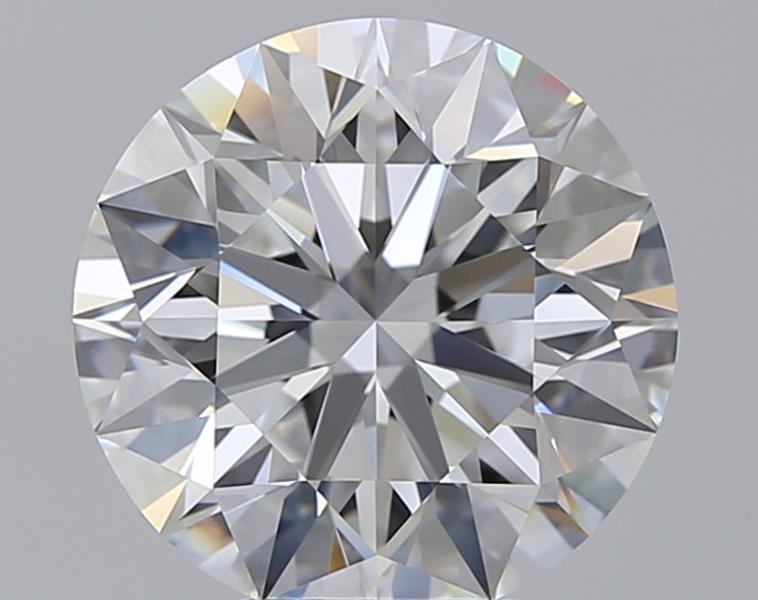 5.01 Carat Round Natural Diamond with  Cut Diamond in 14KT  view 1
