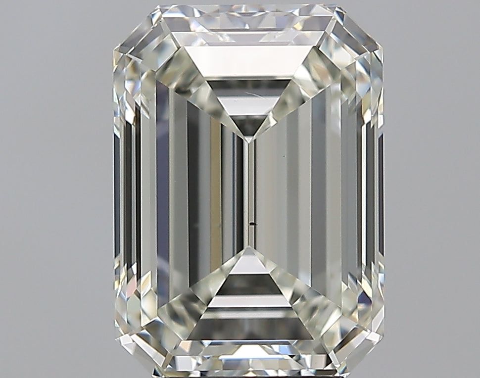 5.01 Carat Emerald Natural Diamond with  Cut Diamond in 14KT  view 1
