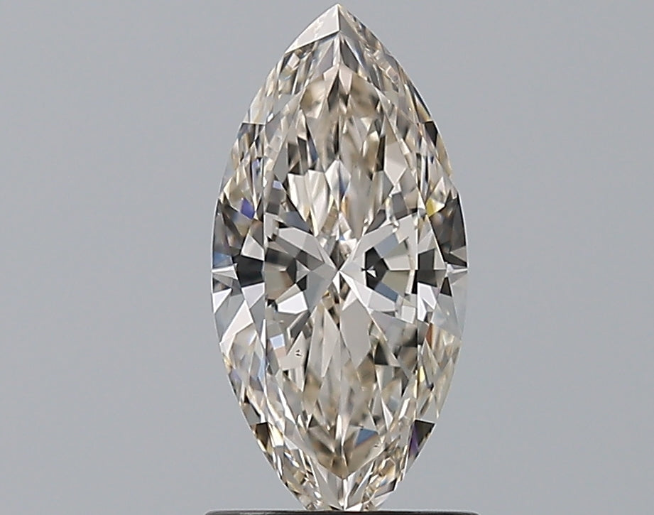 1.2 Carat Marquise Natural Diamond with  Cut Diamond in 14KT  view 1
